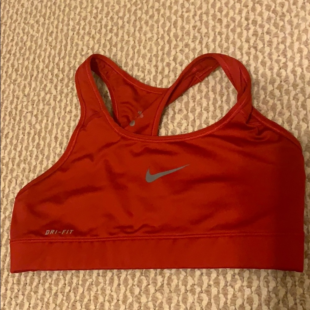 Red Nike Sports Bra